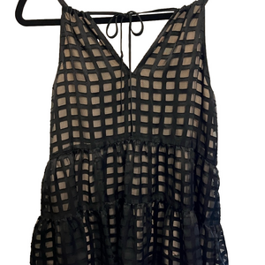 - HD in Paris black womens tank top, dressy, size XS, like new Anthropologie